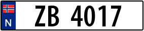 Trailer License Plate